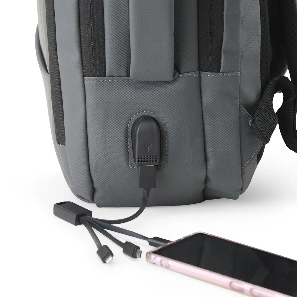 Mochila Couro Sintético USB 25L - Thumbnail 4