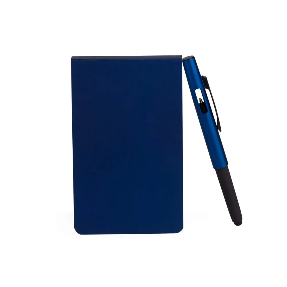 Bloco Para Anotações Com Caneta - Azul