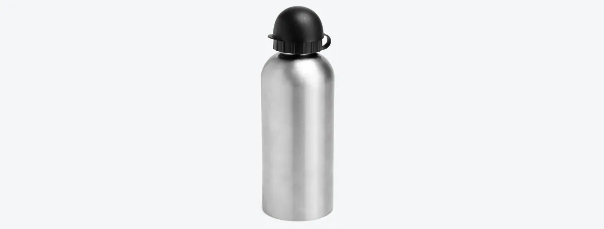 Squeeze Em Aço Inox Com Tampa Preta - 600 Ml - Thumbnail 3