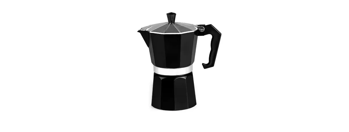 Cafeteira Italiana Em Alumínio - Preta - 250Ml - Thumbnail 2